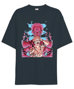 Jujutsu Kaisen Yuji Itadori Anime Tasarım Baskılı Oversize Unisex Tişört