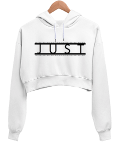 Just Do It kadın Kadın Crop Hoodie Kapüşonlu Sweatshirt