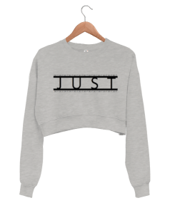 Just Do It kadın Kadın Crop Sweatshirt