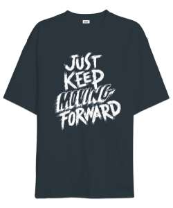 Just Keep Füme Oversize Unisex Tişört