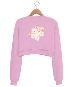 Kadın kawaii anime girl Kadın Crop Sweatshirt