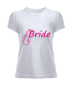 Kadın Kısa Kol Bride Yazılı Tshirt Kadın Tişört Kadın Tişört