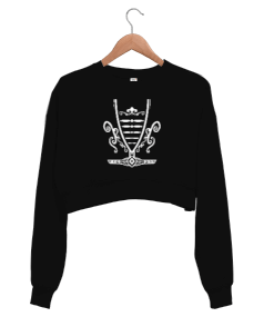 Kafkas elbisesi. Kadın Crop Sweatshirt