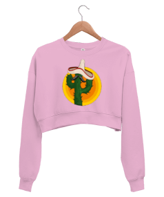 Kaktüs Kadın Crop Sweatshirt