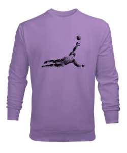 Kaleci - Futbol Lila Erkek Sweatshirt