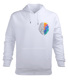 Kalp Erkek Kapüşonlu Hoodie Sweatshirt