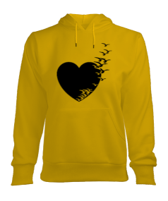 kalp kadın kapüşonlu hoodie sweatshirt Kadın Kapşonlu Hoodie Sweatshirt
