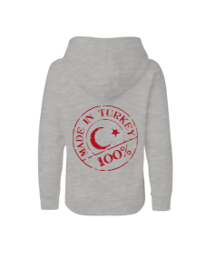 Kalp şeklinde Türkiye baskılı erkek Çocuk Unisex Hoodie Kapüşonlu