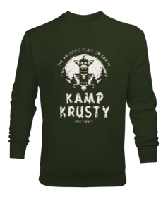 Kampçılık Tasarım Baskılı Erkek Sweatshirt