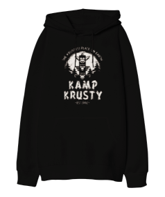 Kampçılık Tasarım Baskılı Oversize Unisex Kapüşonlu Sweatshirt