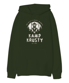 Kampçılık Tasarım Baskılı Oversize Unisex Kapüşonlu Sweatshirt