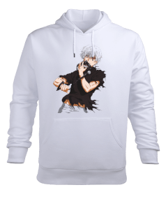 Kaneki Ken Tokyo Ghoul Erkek Kapüşonlu Hoodie Sweatshirt