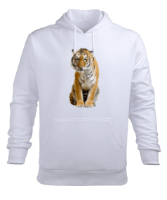 Kaplan Desen Erken Erkek Kapüşonlu Hoodie Sweatshirt