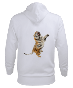 Kaplan Desen Erken Erkek Kapüşonlu Hoodie Sweatshirt