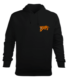 Kaplan Erkek Kapüşonlu Hoodie Sweatshirt