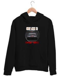 Kara Şimşek - K.i.t.t - 80ler - Knight Rider Siyah Unisex Kapşonlu Sweatshirt