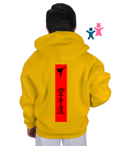 KARATE ÇOCUK MİLLİ TAKIM SWEATSHIRT Çocuk Kapüşonlu Hoodie Fermuarlı