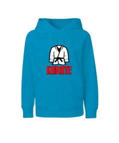 KARATE ELBİSESİ FİGÜRLÜ UNISEX ÇOCUK SWEATSHİRT Çocuk Unisex Hoodie Kapüşonlu