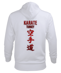 Karate Fermarlı Sweatshirt Kapşonlu Erkek Kapşonlu Fermuarlı