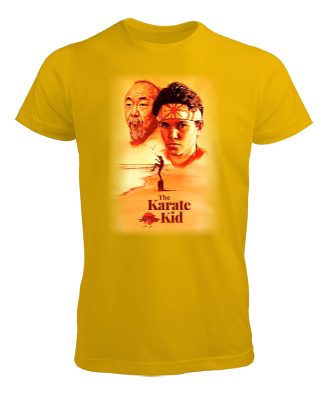 Tisho - Karate Kid Retro Sarı Erkek Tişört