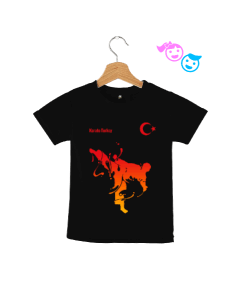 KARATE TEKME FİGÜRLÜ MİLLİ TAKIM ÇOCUK UNİSEX TSHIRT Çocuk Unisex