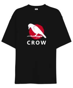 Karga - Crow Siyah Oversize Unisex Tişört