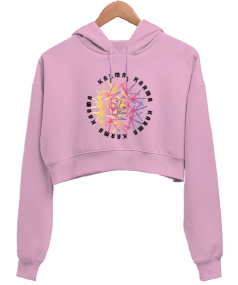 karma crop hoodie Kadın Crop Hoodie Kapüşonlu Sweatshirt