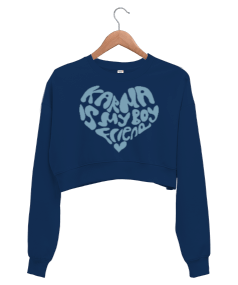 Karma Midnights Taylor Swift Kadın Crop Sweatshirt