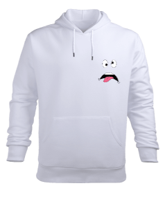 Karmaşık Surat Erkek Kapüşonlu Hoodie Sweatshirt