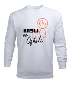 Kaslı ve Öfkeli Erkek Sweatshirt