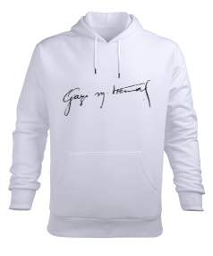 K.ATATÜRK İMZALI Erkek Kapüşonlu Hoodie Sweatshirt