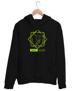 Kay Kay - Skate Board Siyah Unisex Kapşonlu Sweatshirt