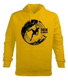 Kaya Tırmanışı - Rock Climbing Erkek Kapüşonlu Hoodie Sweatshirt