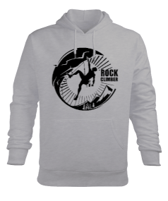 Kaya Tırmanışı - Rock Climbing Erkek Kapüşonlu Hoodie Sweatshirt