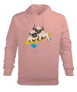 Kaykay yavru köpek baskılı Yavru Ağzı Erkek Kapüşonlu Hoodie Sweatshirt