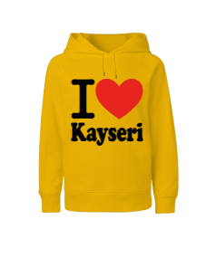 Kayseri seviyorum baskılı erkek Çocuk Unisex Hoodie Kapüşonlu