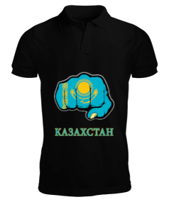 Kazakistan,Kazakhstan,Kazakistan Bayrağı,Kazakistan logosu,Kazakhstan flag. Erkek Kısa Kol Polo Yaka