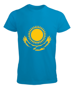 Kazakistan,Kazakhstan,Kazakistan Bayrağı,Kazakistan logosu,Kazakhstan flag. Erkek Tişört