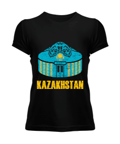 Kazakistan,Kazakhstan,Kazakistan Bayrağı,Kazakistan logosu,Kazakhstan flag. Kadın Tişört