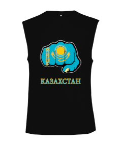 Kazakistan,Kazakhstan,Kazakistan Bayrağı,Kazakistan logosu,Kazakhstan flag. Kesik Kol Unisex Tişört