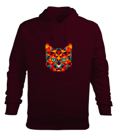 Kedi Erkek Kapüşonlu Hoodie Sweatshirt