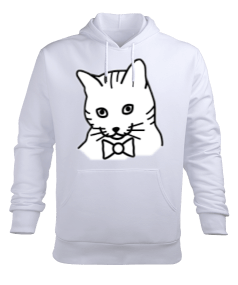 Kedi tasarım Erkek Kapüşonlu Hoodie Sweatshirt