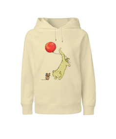 Kedi ve Fare Çocuk Unisex Hoodie Kapüşonlu