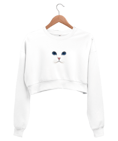 Kedidir Kedi Kadın Crop Sweatshirt