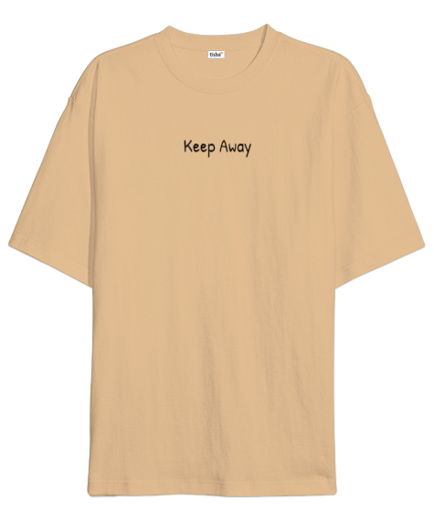 Keep Away Camel Oversize Unisex Tişört