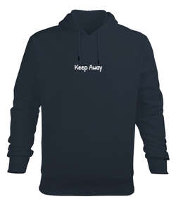 Keep Away Füme Erkek Kapüşonlu Hoodie Sweatshirt