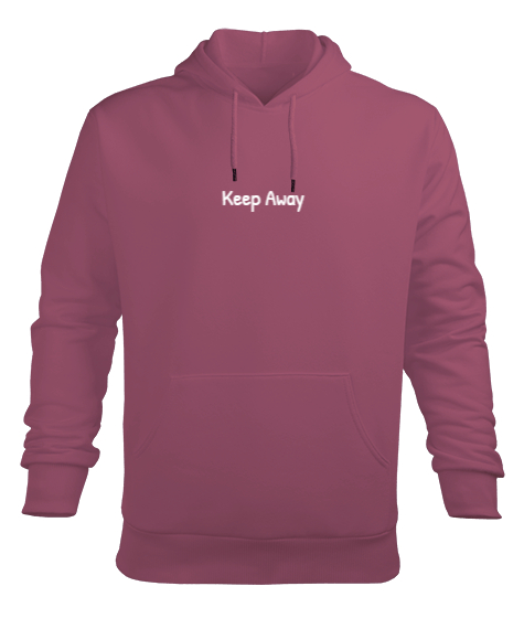 Keep Away Gül Kurusu Erkek Kapüşonlu Hoodie Sweatshirt