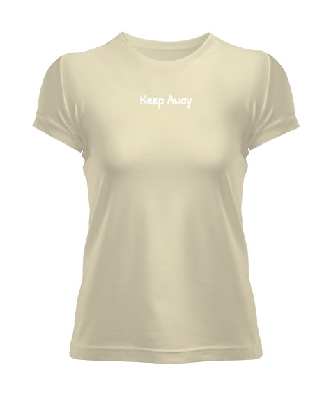 Keep Away Krem Kadın Tişört