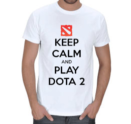 Keep Calm and Play Dota 2 Erkek Tişört