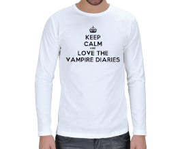 Keep Calm and The Vampire Diaries Erkek Uzun Kol Erkek Uzun Kol